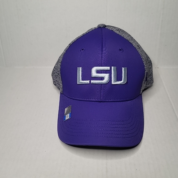 Men's Russell Purple/Gray LSU Tigers NCAA Bracket Adjustable Hat Cap New - Picture 2 of 6